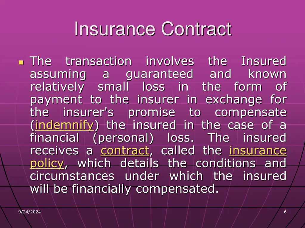 insurance contract