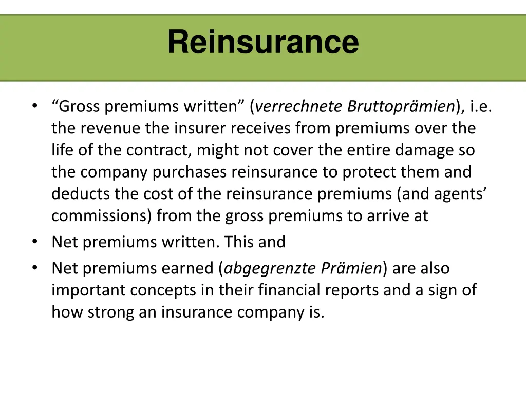 reinsurance