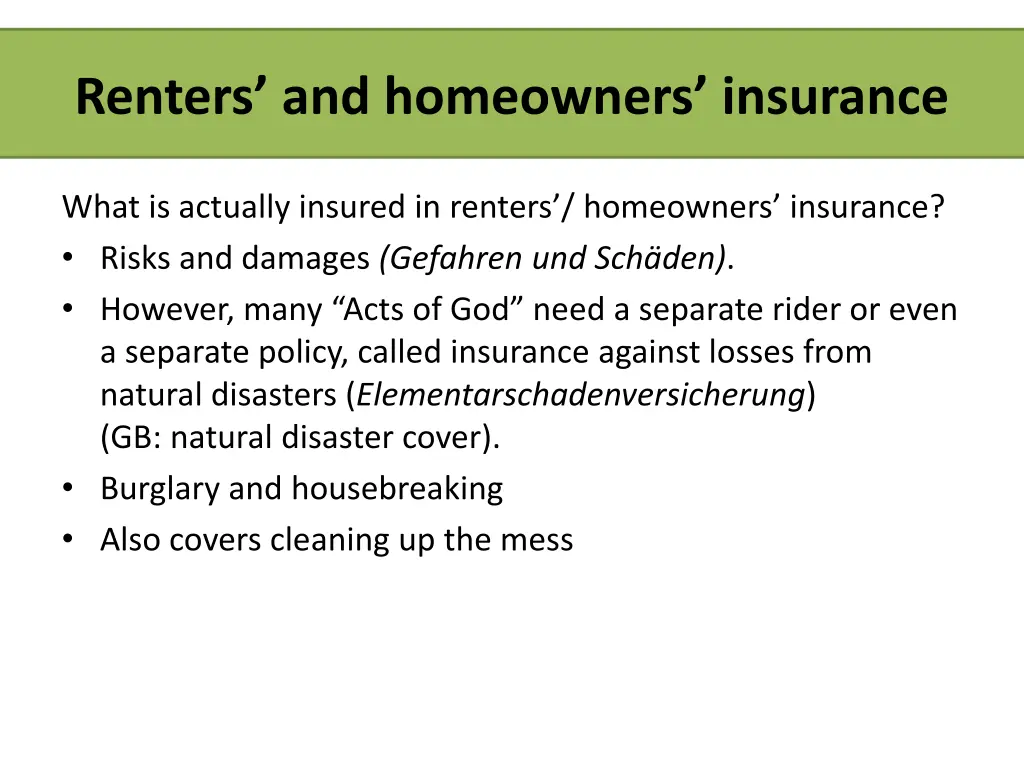 renters and homeowners insurance