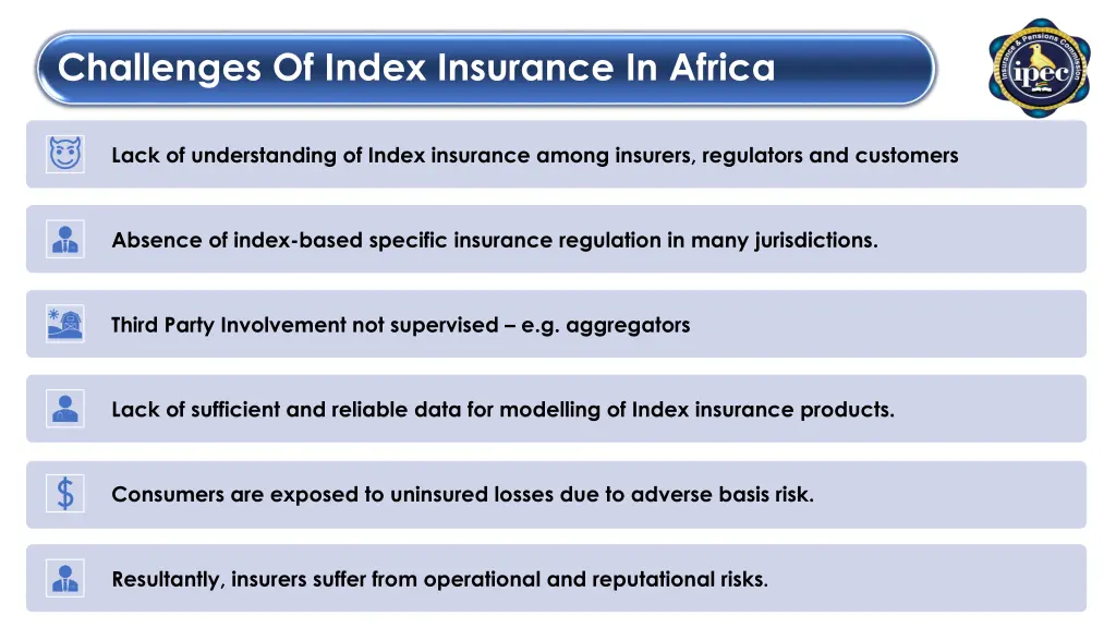 challenges of index insurance in africa