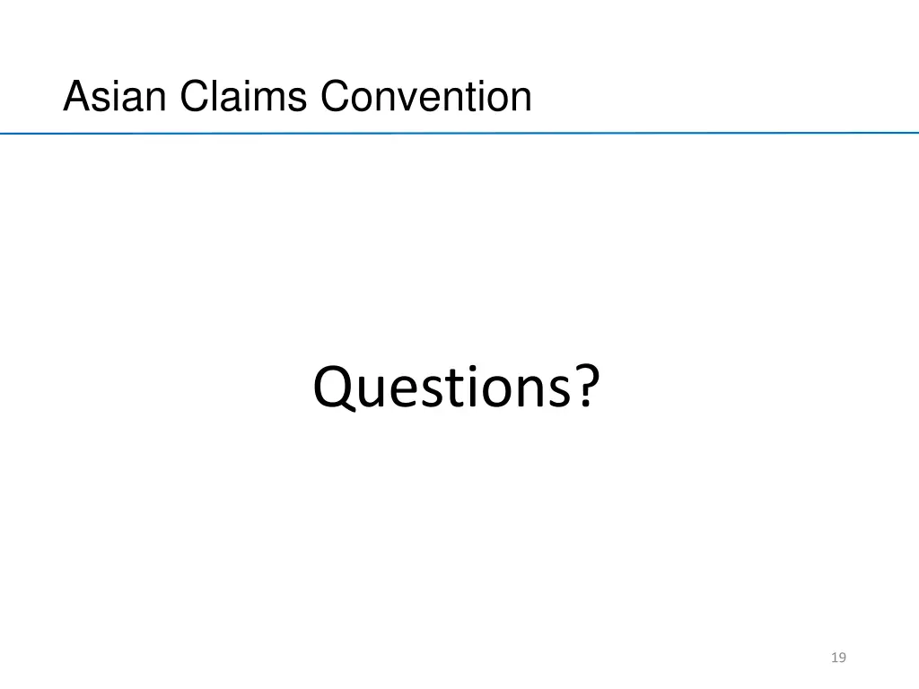 asian claims convention