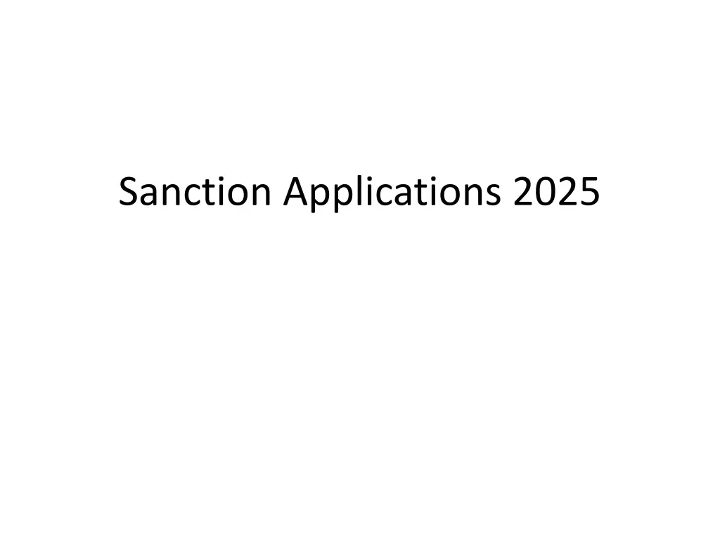 sanction applications 2025