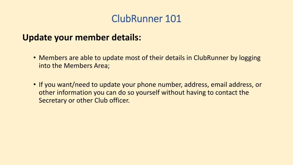 clubrunner clubrunner 101 5