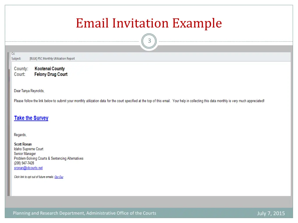 email invitation example