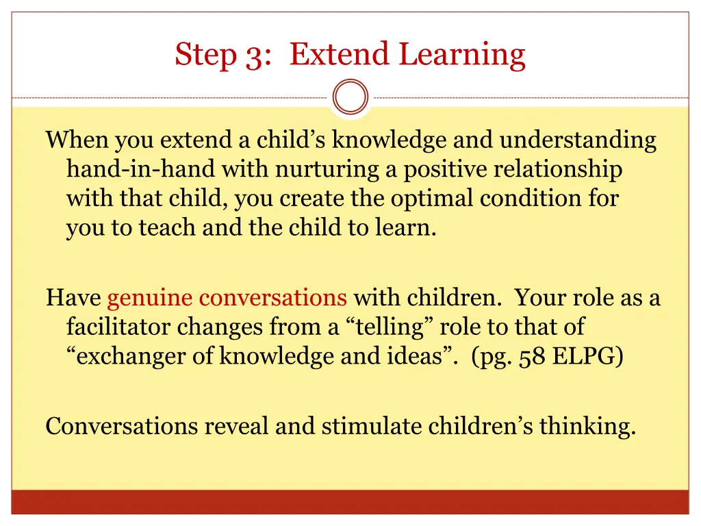 step 3 extend learning