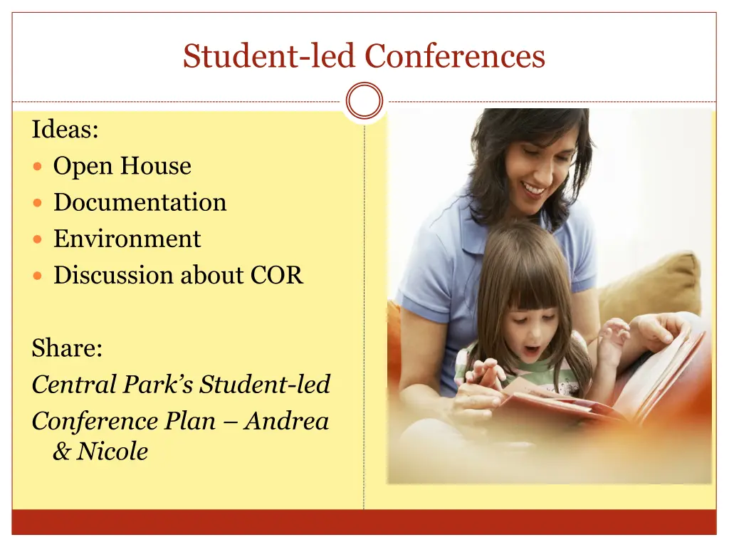 student led conferences