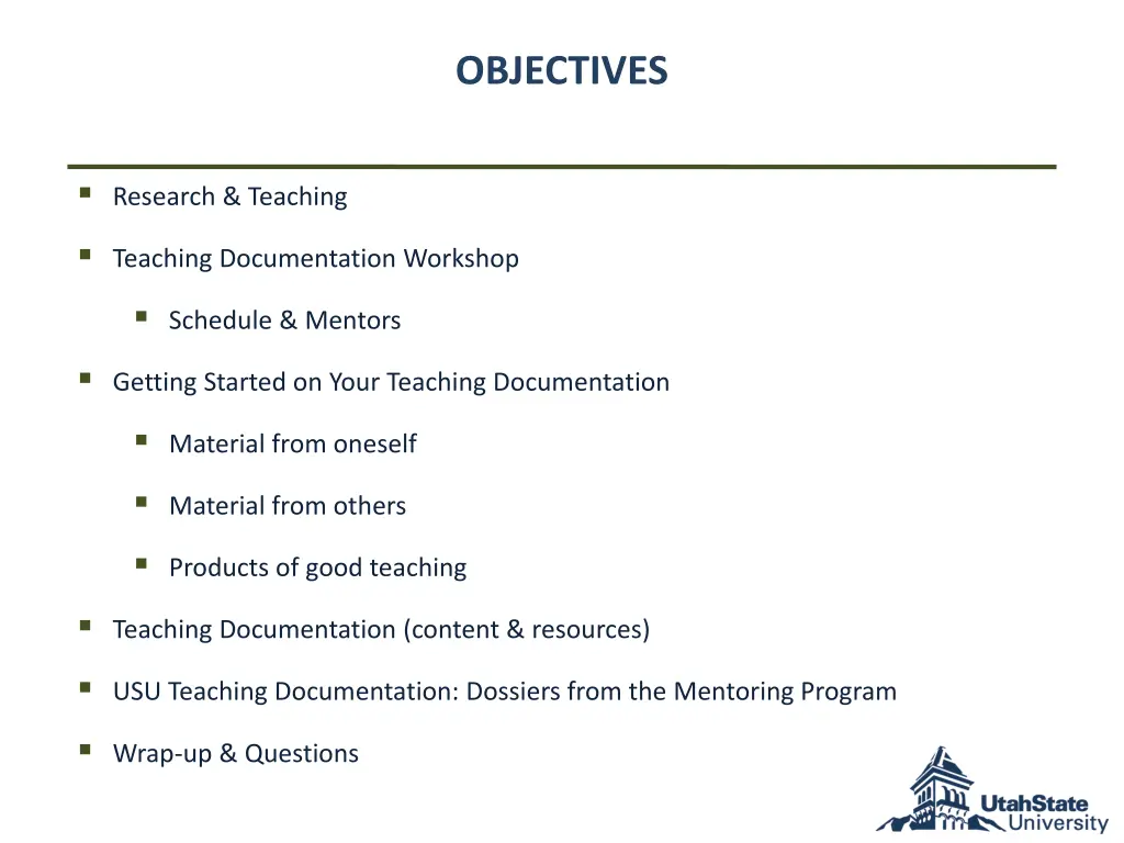 objectives