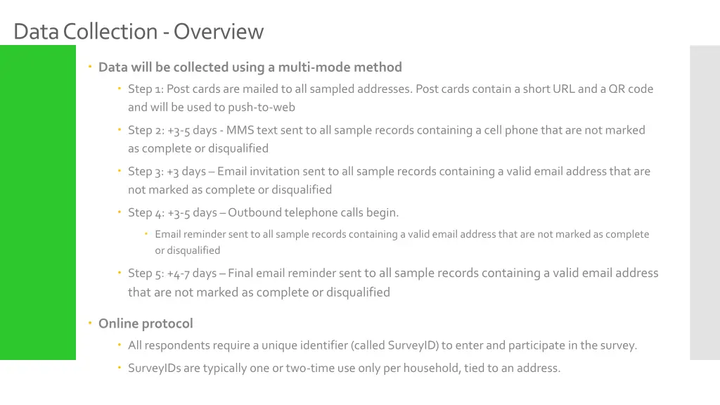 data collection overview