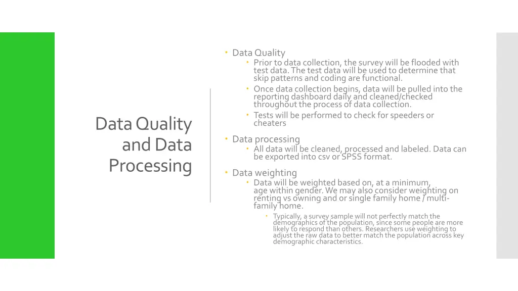 data quality prior to data collection the survey