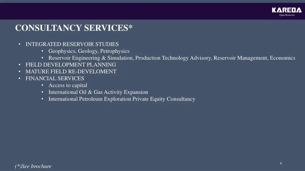 consultancy services