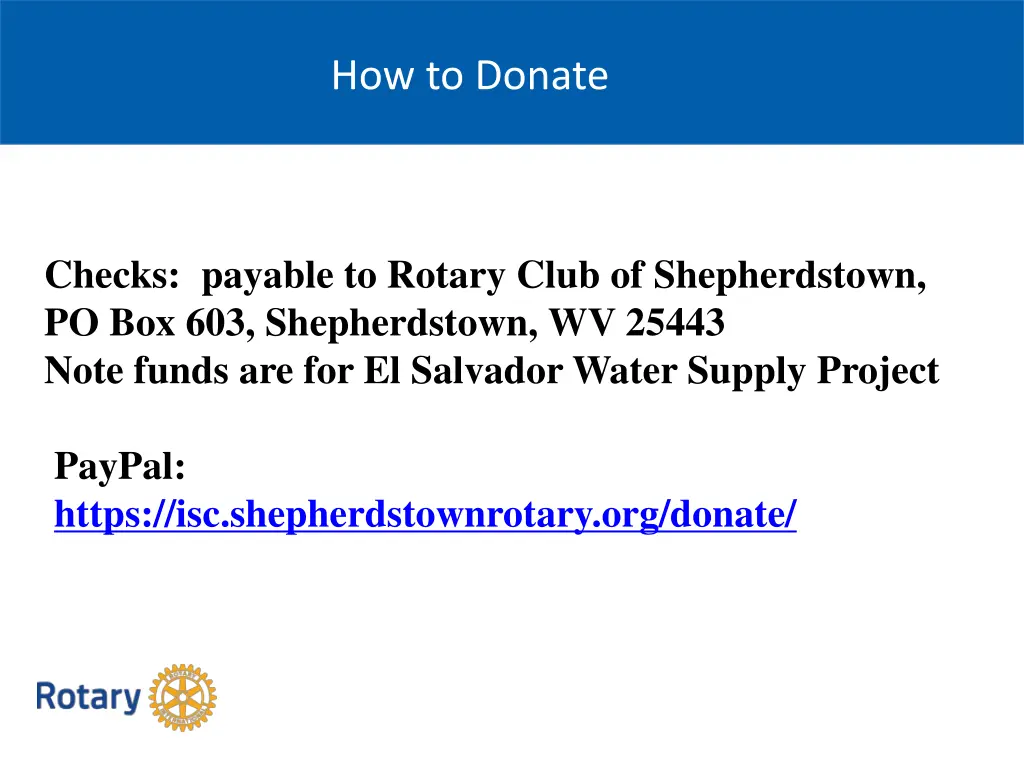 how to donate