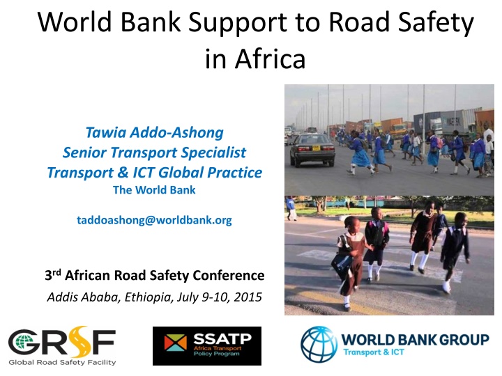 world bank support to road safety in africa