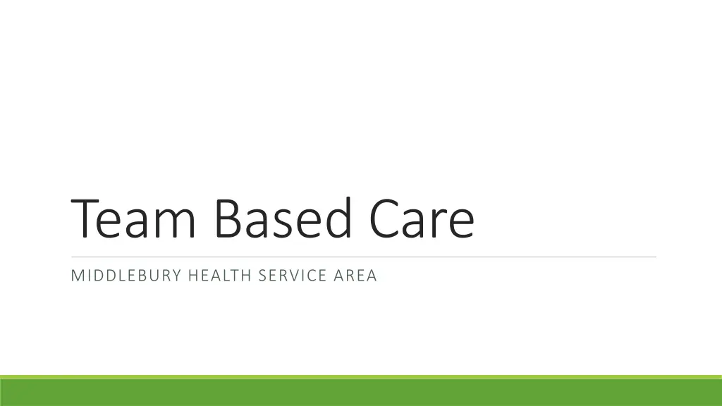 team based care