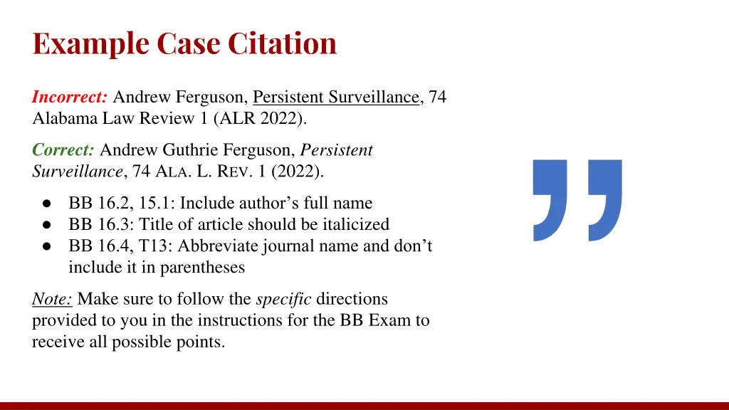 example case citation