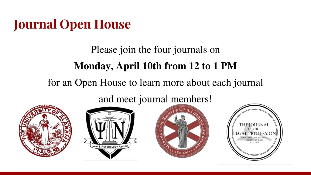 journal open house