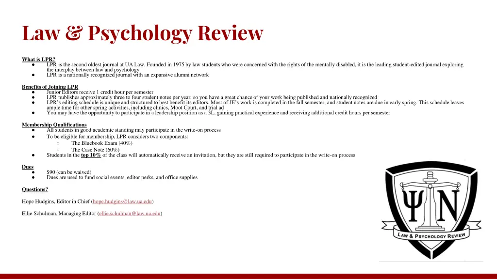 law psychology review