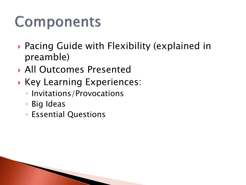 pacing guide with flexibility explained