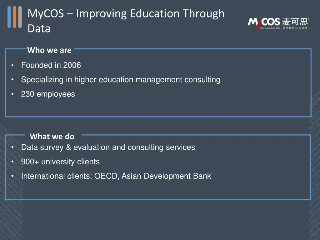 mycos improving education through data