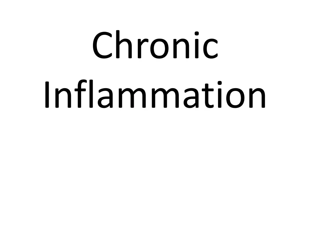 chronic inflammation