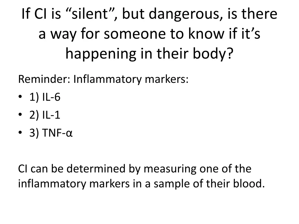 if ci is silent but dangerous is there