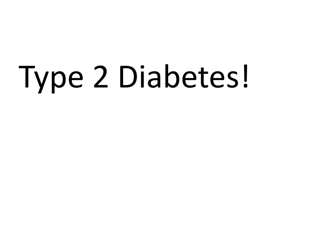 type 2 diabetes