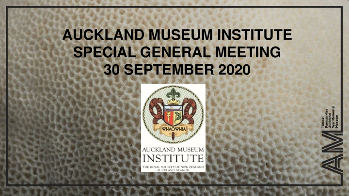 auckland museum institute special general meeting