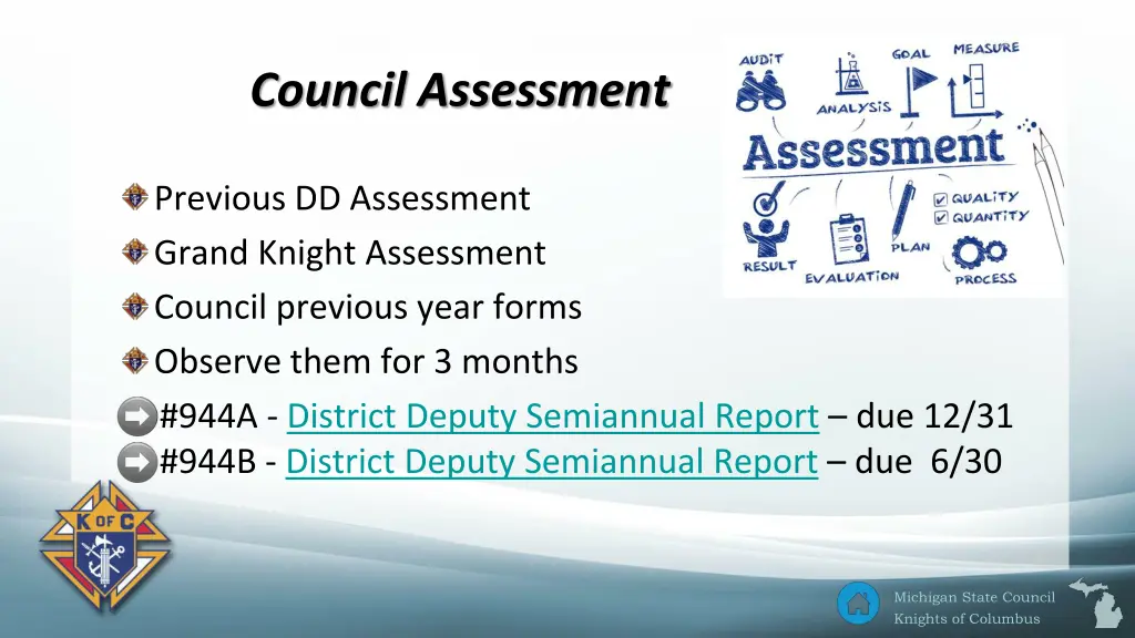 council assessment