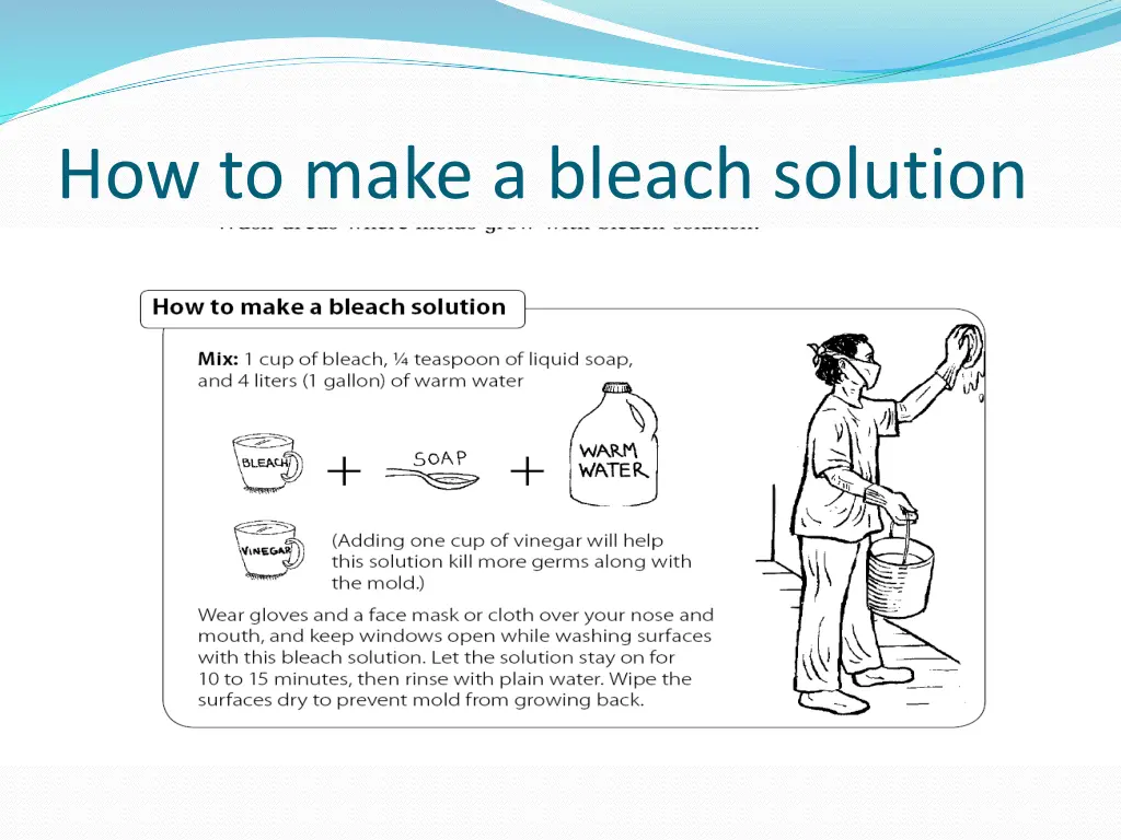 how to make a bleach solution