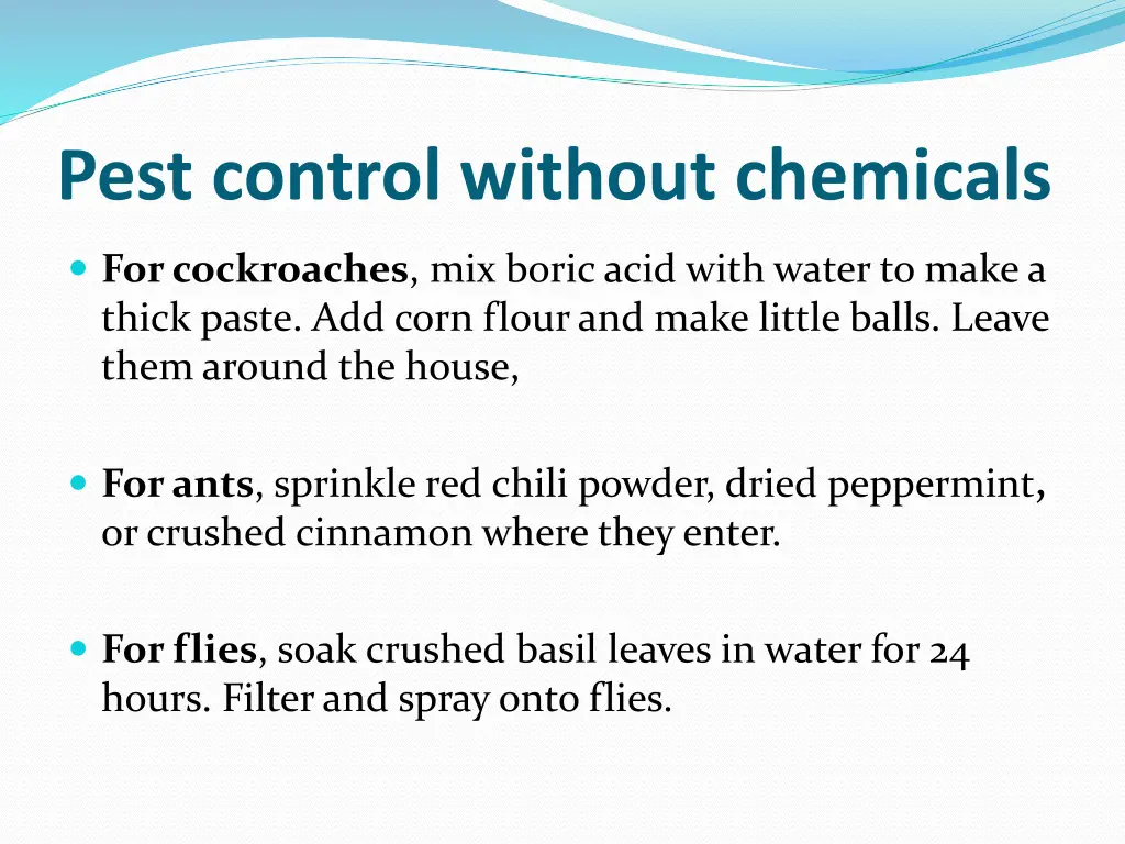 pest control without chemicals