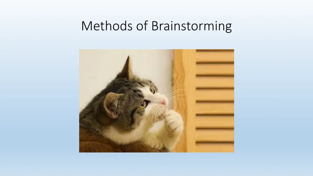 methods of brainstorming