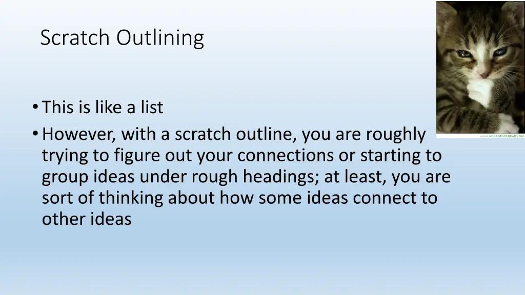 scratch outlining