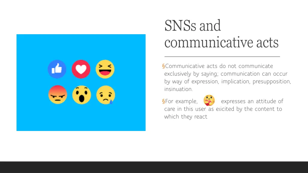 snss and communicative acts 1