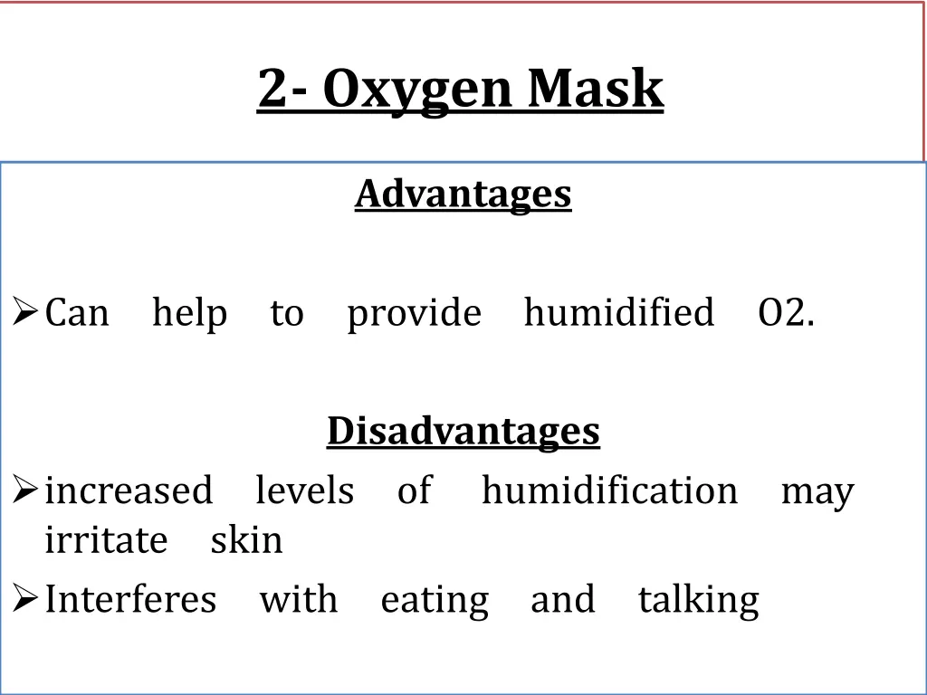 2 oxygen mask