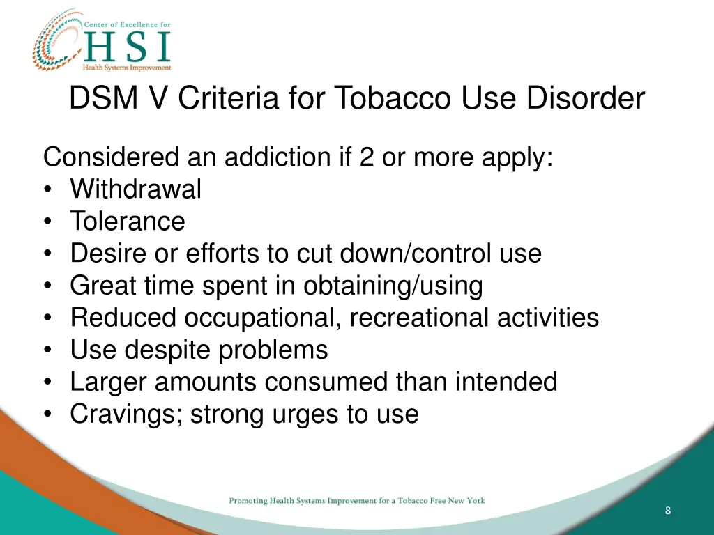 dsm v criteria for tobacco use disorder