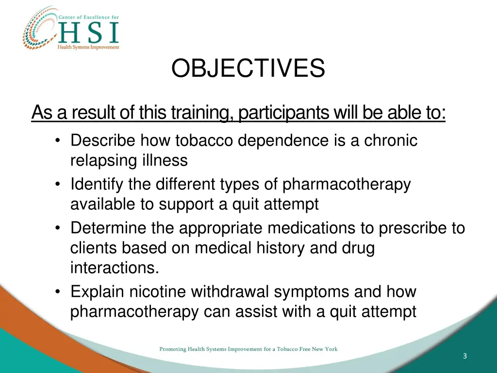 objectives