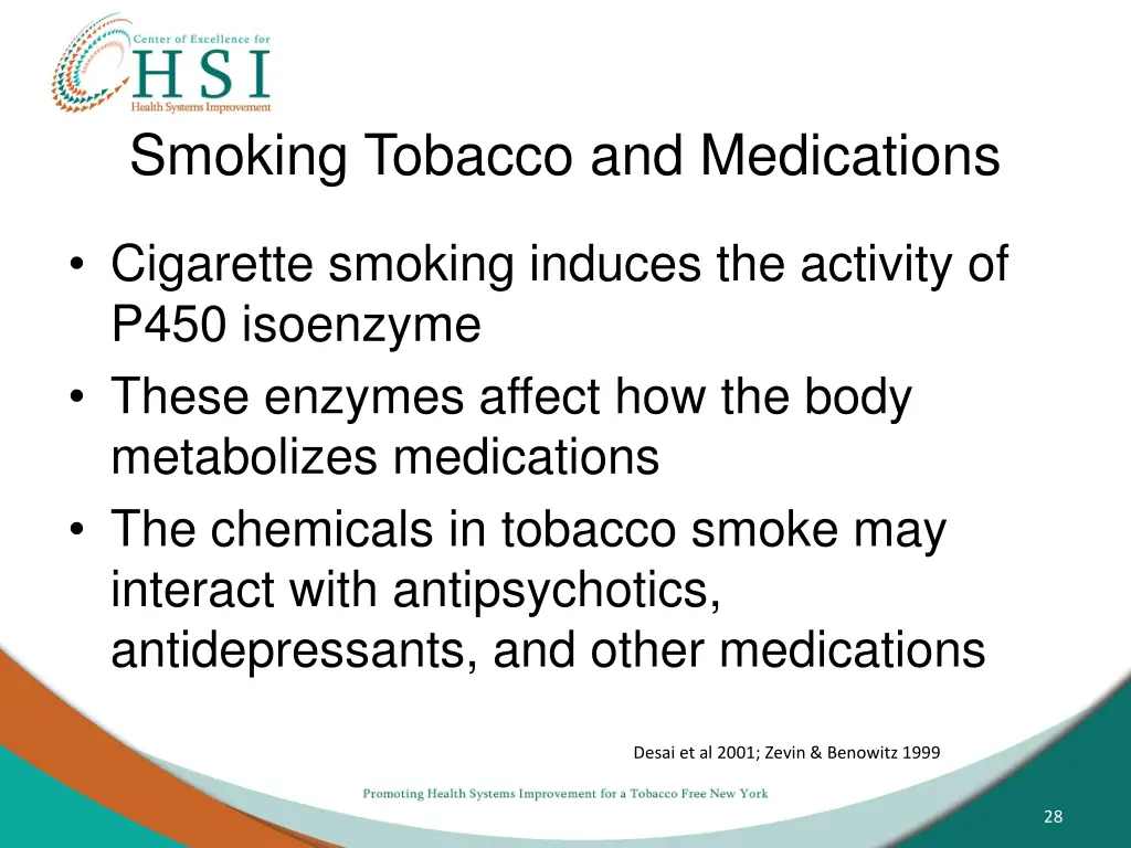 smoking tobacco and medications