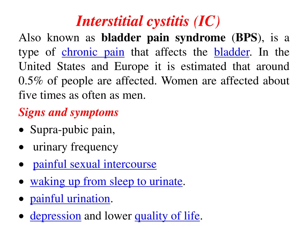 interstitial cystitis ic also known as bladder