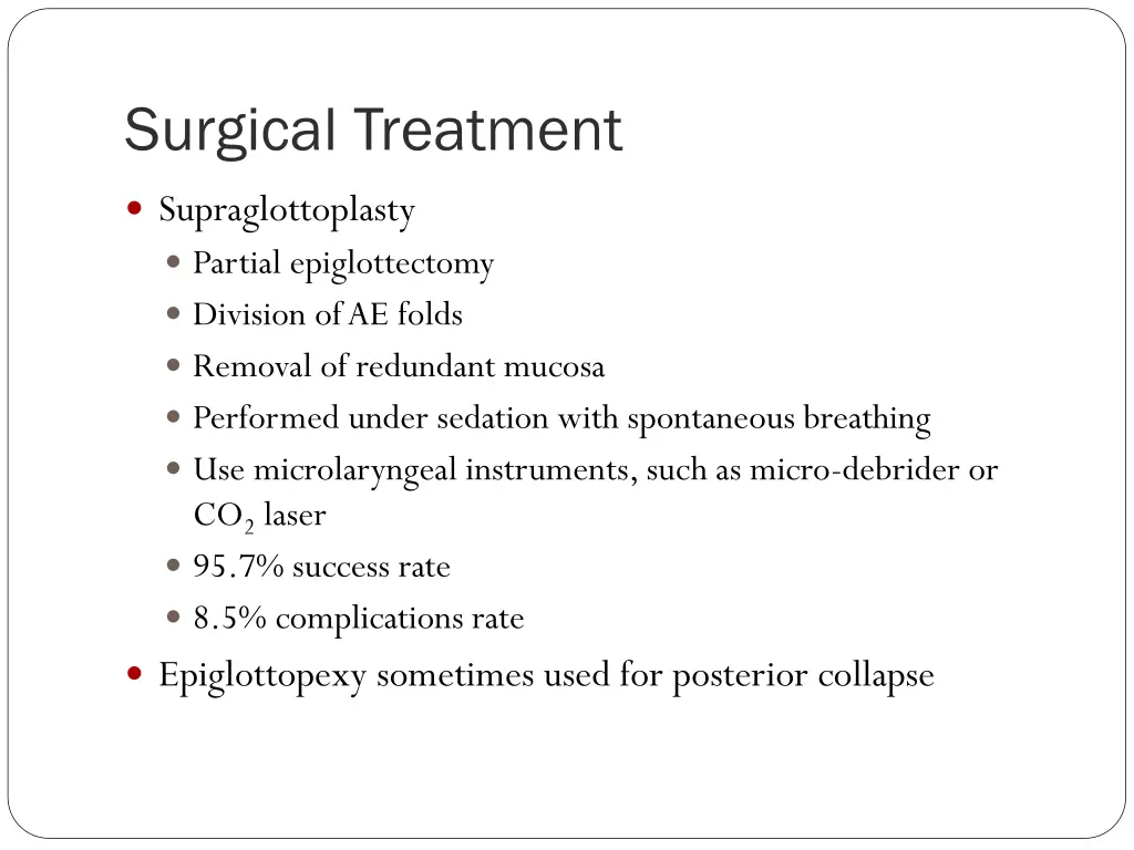 surgical treatment