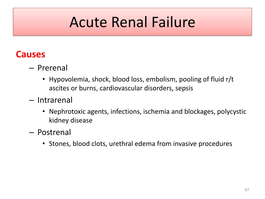 acute renal failure 1