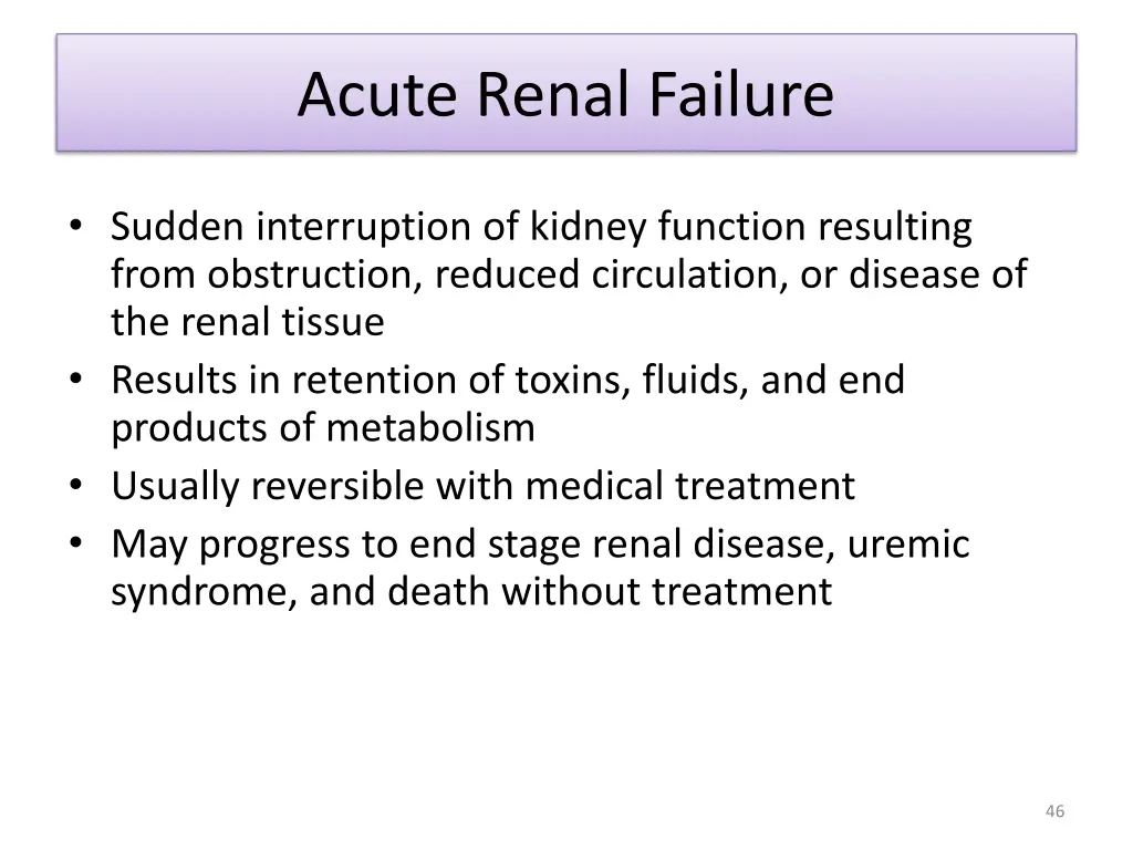 acute renal failure