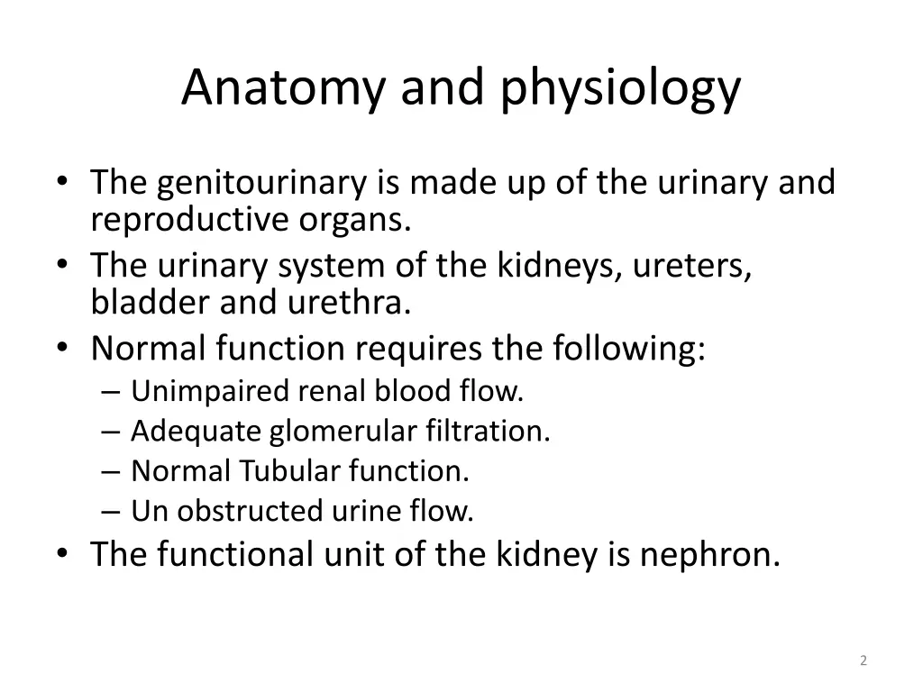 anatomy and physiology