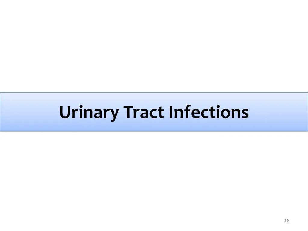 urinary tract infections