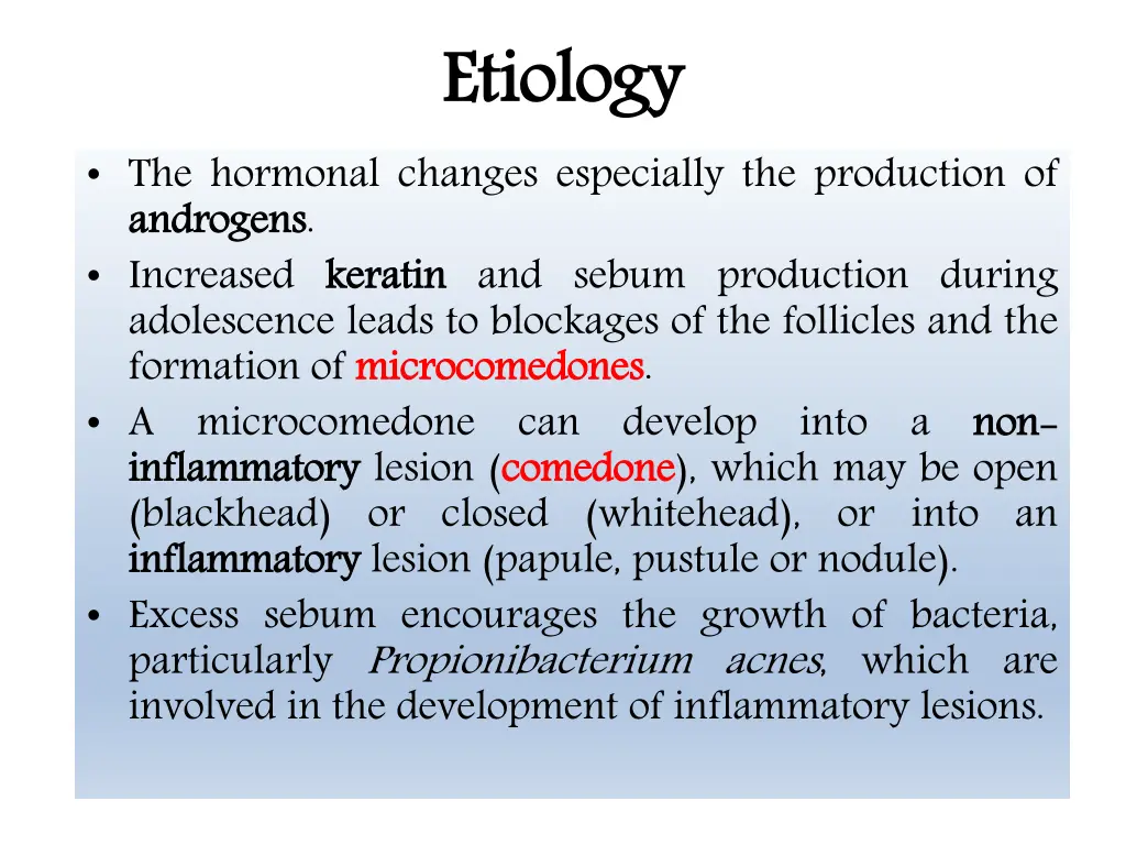 etiology