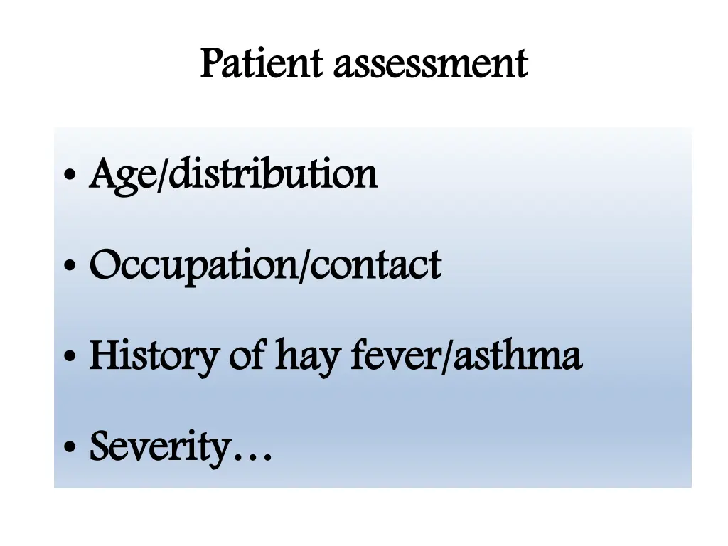 patient assessment 1