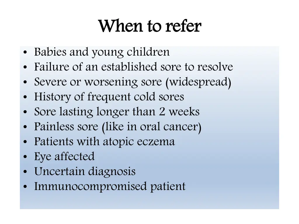 when to refer 3