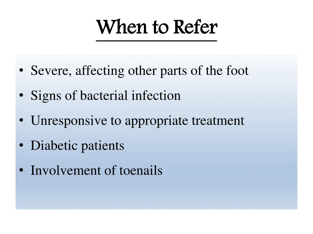 when to refer