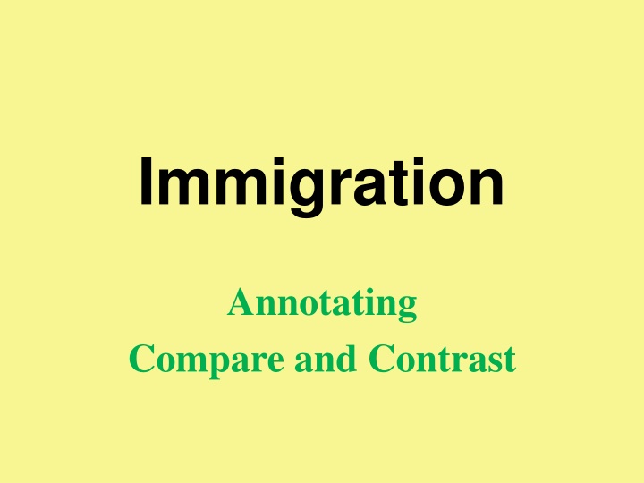 immigration