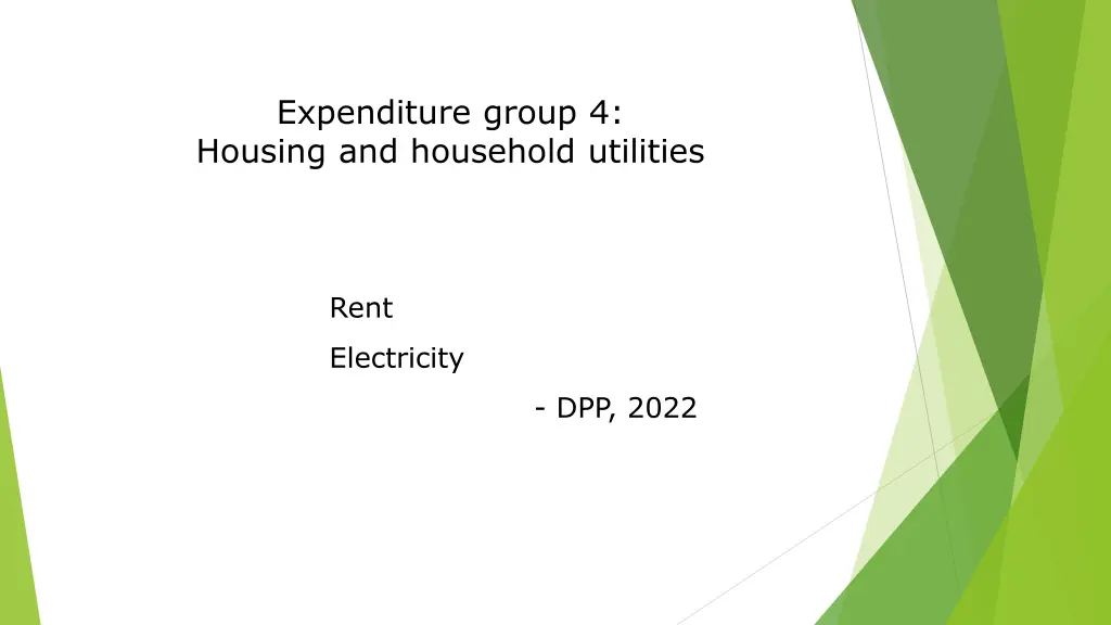 expenditure group 4 housing and household