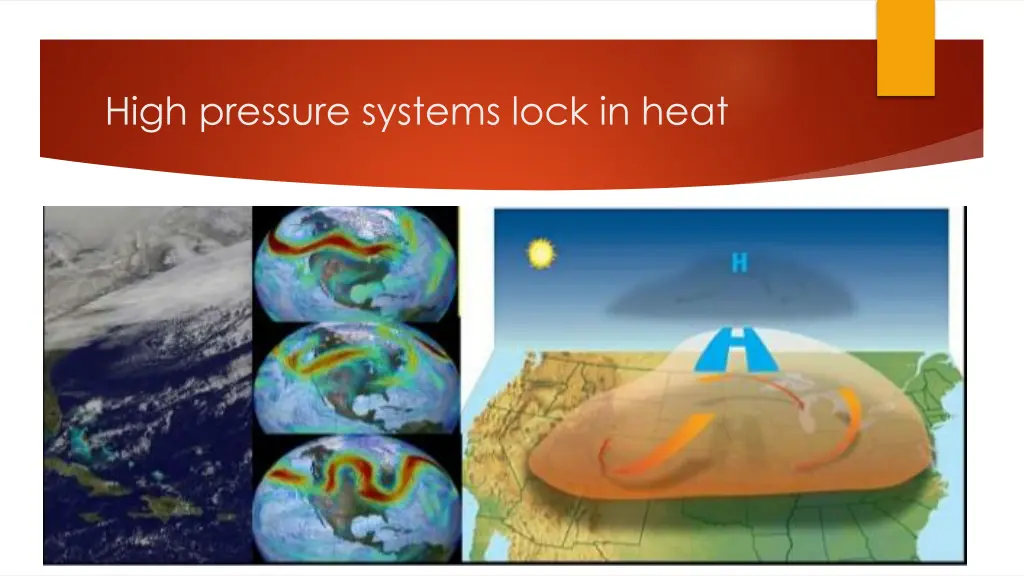 high pressure systems lock in heat