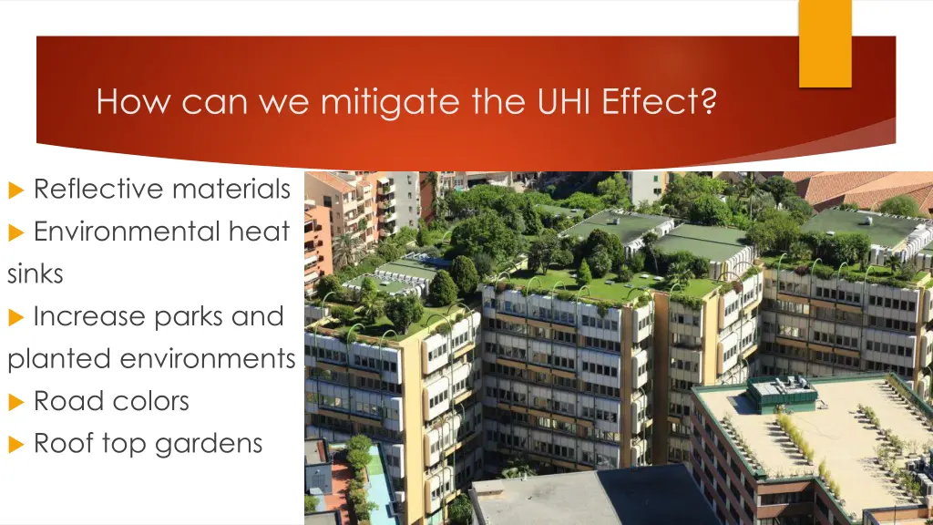 how can we mitigate the uhi effect